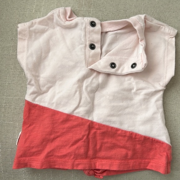 Colorblock tee with tie - Picture 4 of 4